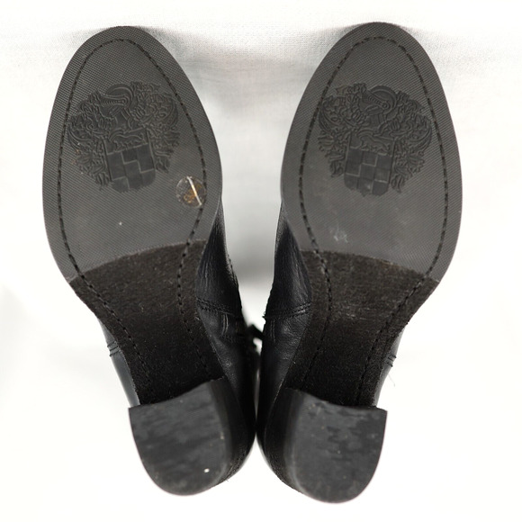 Vince Camuto Boots Womens 5.5 Black Leather Knee High Block Heel Riding - Picture 8 of 14